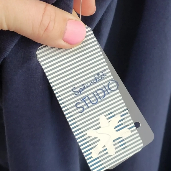 Women's Large Splendid Studio Active Jersey Drape Tunic Long Sleeve Top NEW nwt - Picture 8 of 9